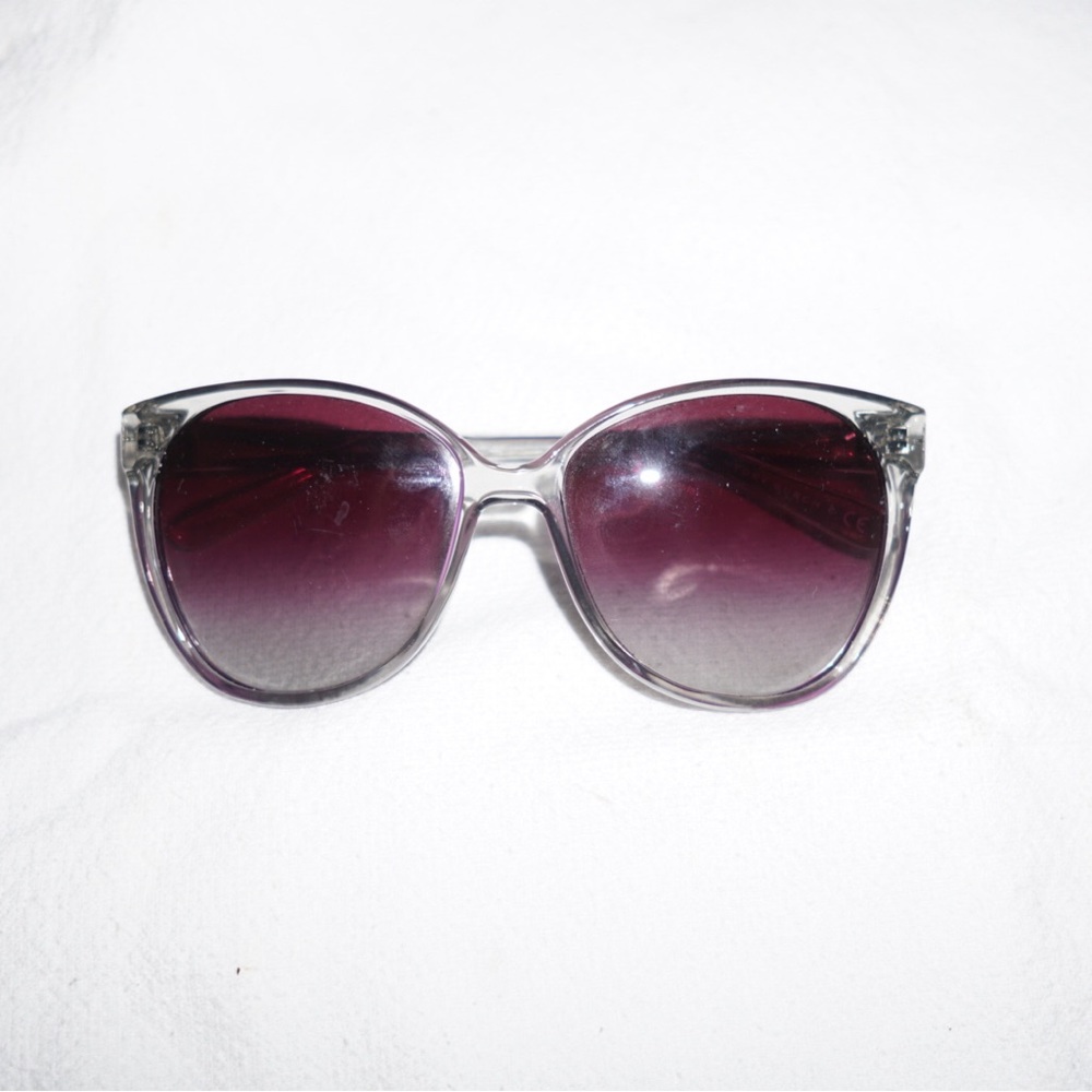 Tory Burch Purple Oversized Sunglasses with Case